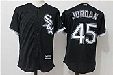 Chicago White Sox #45 Michael Jordan Black New Cool Base Stitched Jersey,baseball caps,new era cap wholesale,wholesale hats